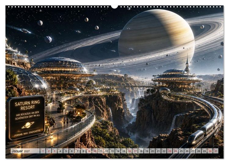 Produktbild: Die verr&uuml;cktesten Urlaubsdestinationen (hochwertiger Premium Wandkalender 2027 DIN A2 quer), Kunstdruck in Hochglanz
