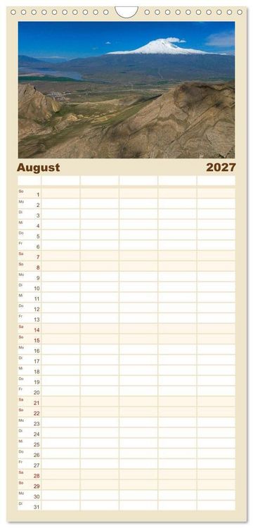 Produktbild: Familienplaner 2027 - Landschaften der T&uuml;rkei mit 5 Spalten (Wandkalender, 21 x 45 cm) CALVENDO