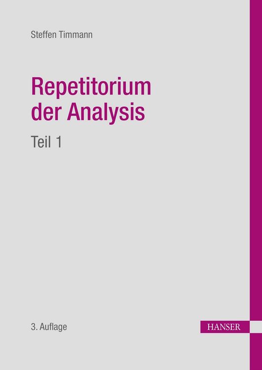 Produktbild: Repetitorium der Analysis, Teil 1