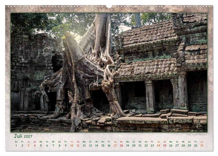 Produktbild: Kambodscha, Angkor Thom, Angkor Wat und Bayon (Wandkalender 2027 DIN A2 quer), CALVENDO Monatskalender