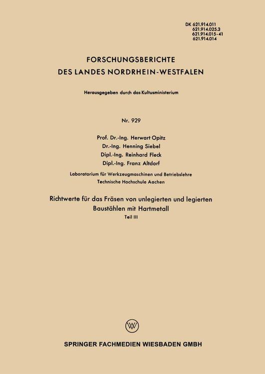 Produktbild: Richtwerte f&uuml;r das Fr&auml;sen von unlegierten und legierten Baust&auml;hlen mit Hartmetall