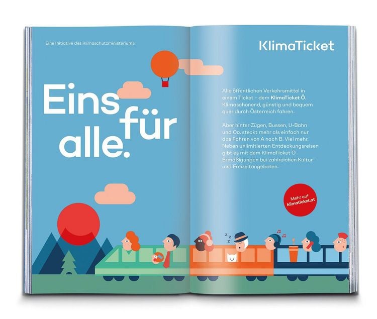 Produktbild: Klimaticket 50 Touren und Trips, &Ouml;sterreich und Grenzbahnh&ouml;fe