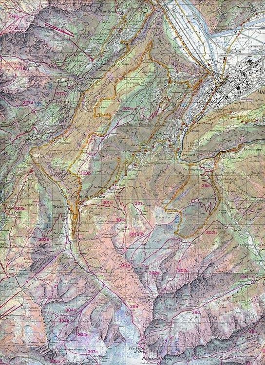 Produktbild: 282S Martigny Schneespsortkarte