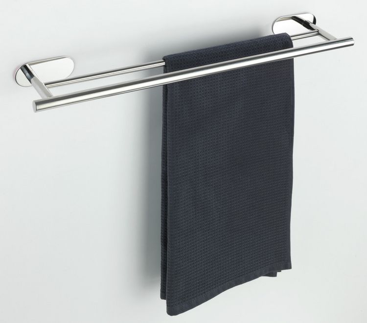 Produktbild: Turbo-Loc&reg; Badetuchstange Mod. Orea Duo Shine, 60 cm, Befestigen ohne bohren