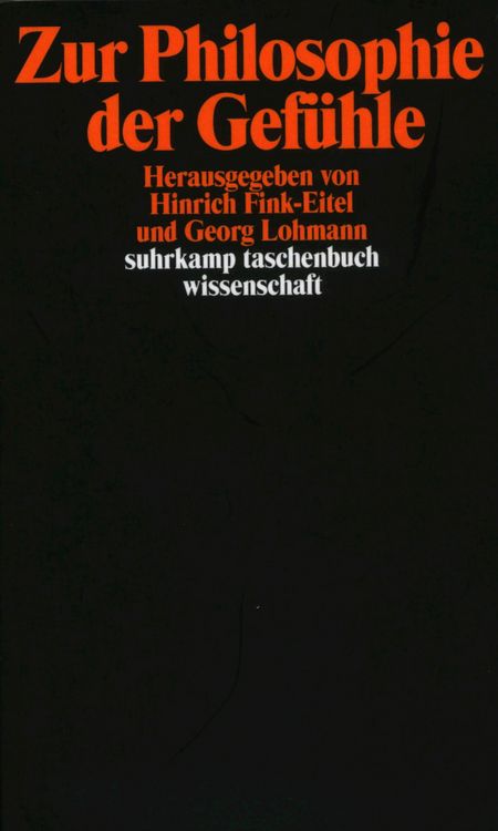 Produktbild: Zur Philosophie der Gef&uuml;hle