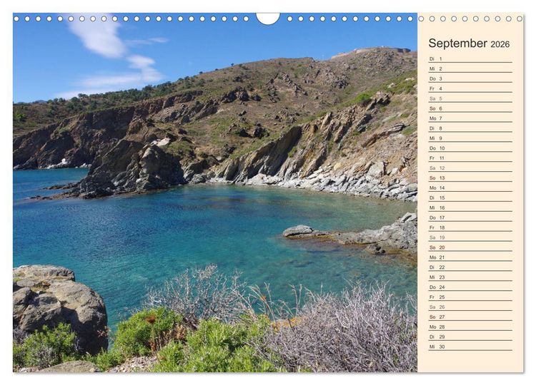 Produktbild: Cote Vermeille - Wo die Pyren&auml;en das Meer k&uuml;ssen (Wandkalender 2026 DIN A3 quer), CALVENDO Monatskalender
