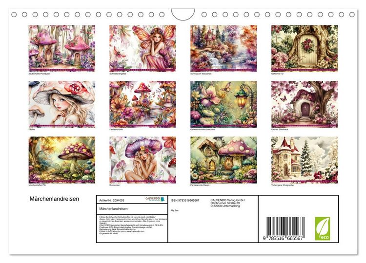 Produktbild: M&auml;rchenlandreisen (Wandkalender 2026 DIN A4 quer), CALVENDO Monatskalender
