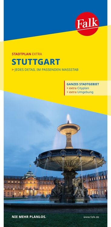 Produktbild: Falk Stadtplan Extra Stuttgart 1:20.000