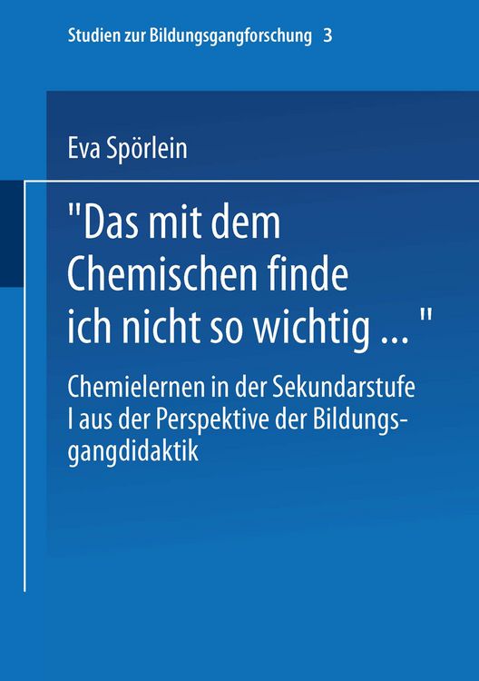 Produktbild: Das mit dem Chemischen finde ich nicht so wichtig&hellip;