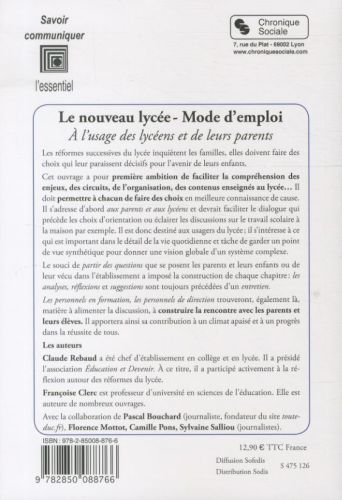 Produktbild: Le nouveau lyc&eacute;e, mode d'emploi