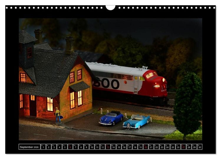 Produktbild: Amerikanische Modelleisenbahnen (Wandkalender 2026 DIN A3 quer), CALVENDO Monatskalender
