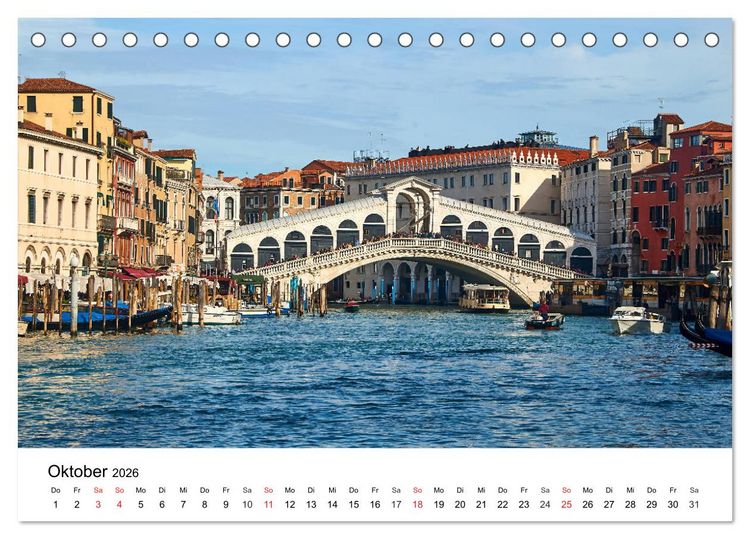 Produktbild: Einzigartiges Italien (Tischkalender 2026 DIN A5 quer), CALVENDO Monatskalender