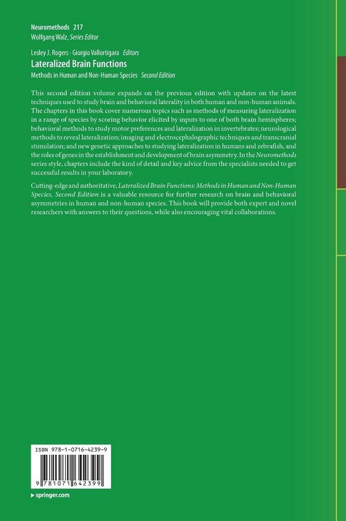 Produktbild: Lateralized Brain Functions