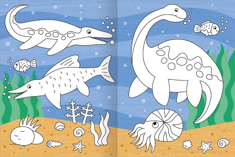 Produktbild: Mein gro&szlig;es buntes Malbuch &ndash; Dinosaurier