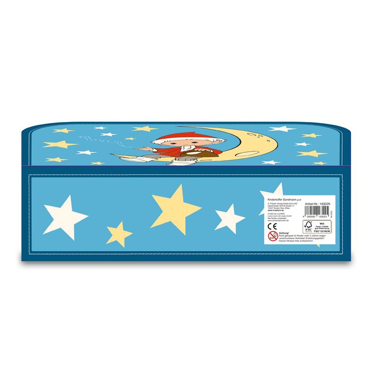 Trötsch 16301 Kinderkoffer "Pittiplatsch Und Seine Freunde" Grün Medium 25 Cm | Unser Sandmännchen | Lizenzartikel | Spielzeug | Holzspielwaren Dresden