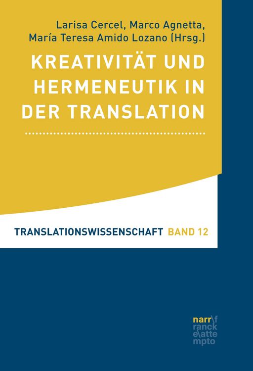 Produktbild: Kreativit&auml;t und Hermeneutik in der Translation