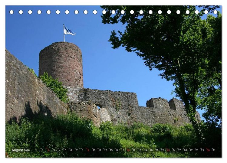 Produktbild: Deutsche Burgen (Tischkalender 2026 DIN A5 quer), CALVENDO Monatskalender