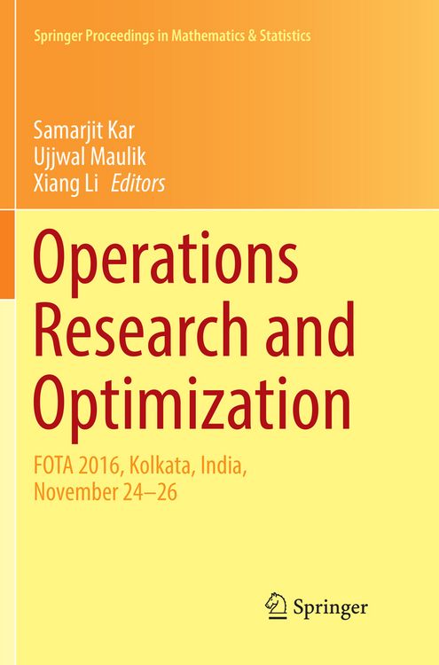 Produktbild: Operations Research and Optimization