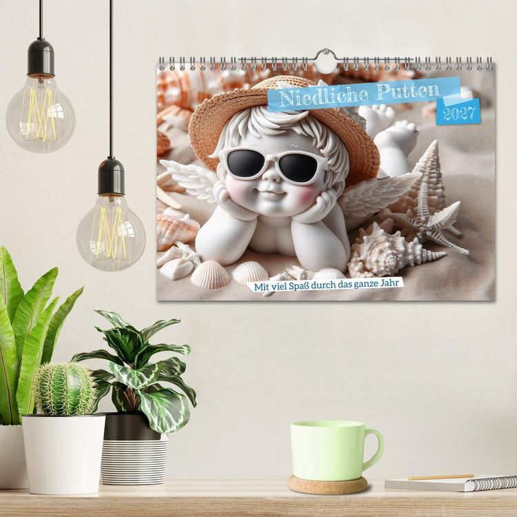 Produktbild: Niedliche Putten (Wandkalender 2027 DIN A4 quer), CALVENDO Monatskalender