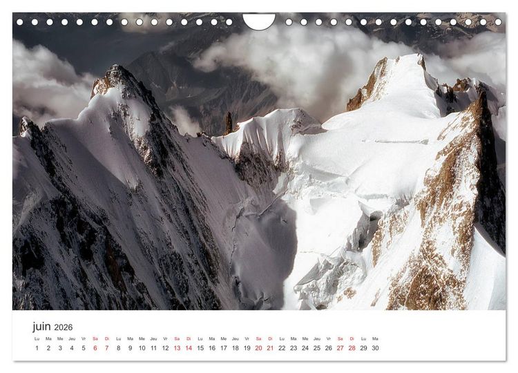 Produktbild: Paysages Le massif du Mont-Blanc (Calendrier mural 2026 DIN A4 vertical), CALVENDO calendrier mensuel
