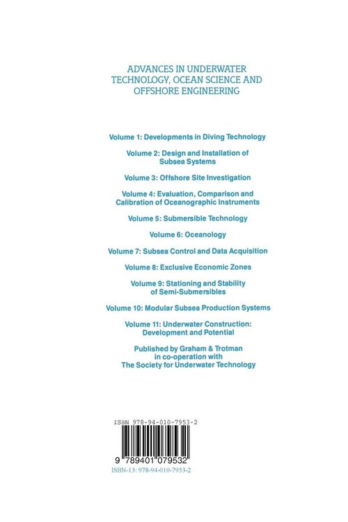 Produktbild: Underwater Construction: Development and Potential