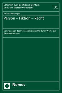 Produktbild: Person - Fiktion - Recht