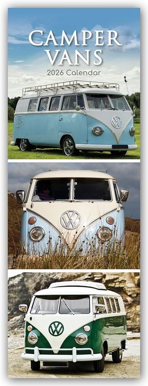 Produktbild: Camper – Camper Vans – Slimline-Kalender 2026