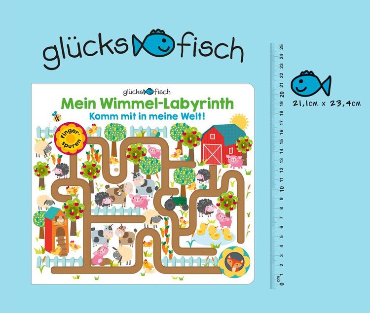 Produktbild: Gl&uuml;cksfisch: Mein Wimmel-Labyrinth: Komm mit in meine Welt!