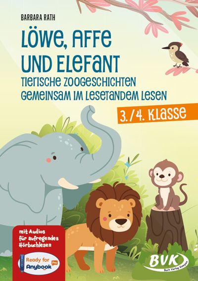 Produktbild: L&ouml;we, Affe und Elefant - Tierische Zoogeschichten gemeinsam im Lesetandem lesen