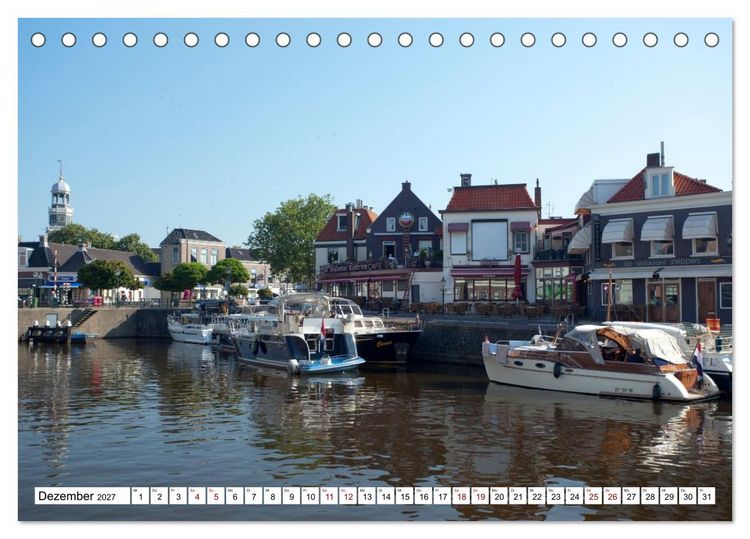 Produktbild: Hausbooturlaub Niederlande - Friesland und Groningen (Tischkalender 2027 DIN A5 quer), CALVENDO Monatskalender