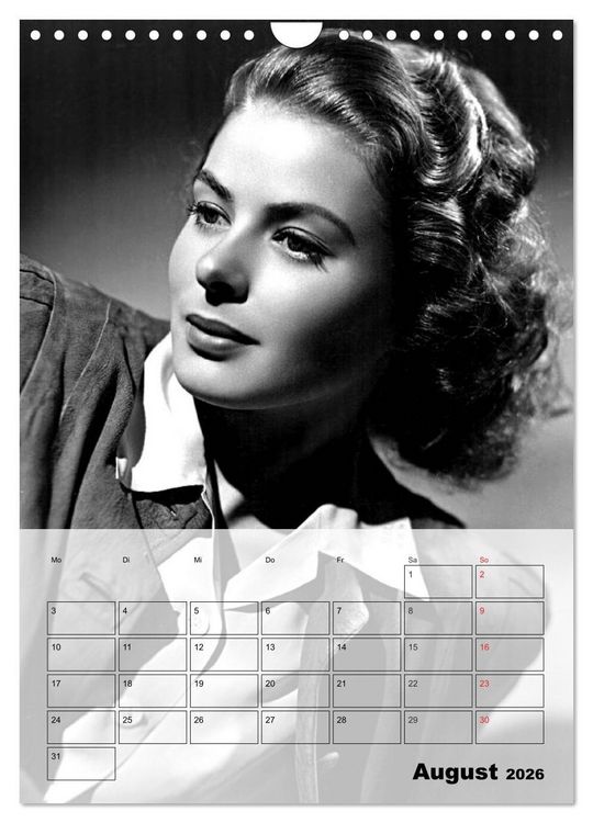 Produktbild: Filmstars der goldenen Leinwandjahre (Wandkalender 2026 DIN A4 hoch), CALVENDO Monatskalender