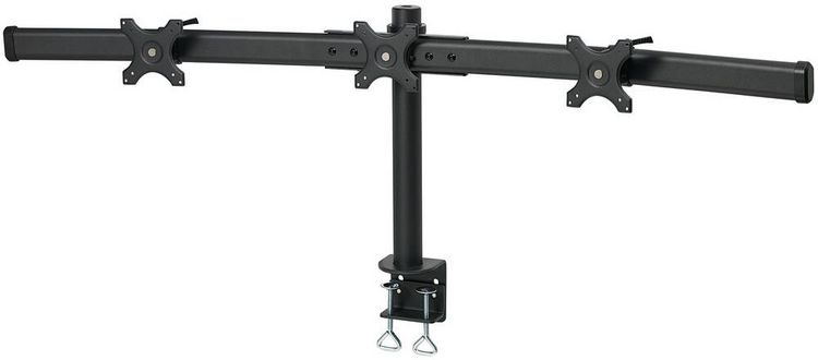 Produktbild: SpeaKa Professional Monitor-Tischhalterung SP-1664324 3 Display(s) 33,0 cm (13") - 61 cm (24") Schwarz H&ouml;henverstellbar, Schwenkbar, Rotierbar