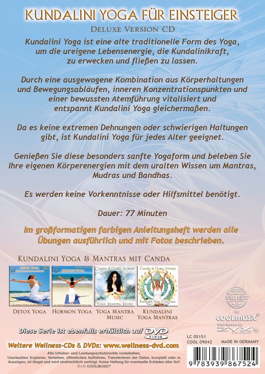 Produktbild: Kundalini Yoga f&uuml;r Einsteiger (Deluxe Version CD)