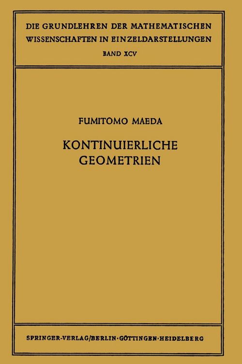 Produktbild: Kontinuierliche Geometrien