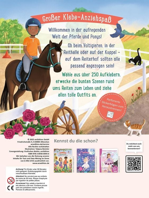 Produktbild: Erstes Stickern Anziehpuppen &ndash; Reiterhof