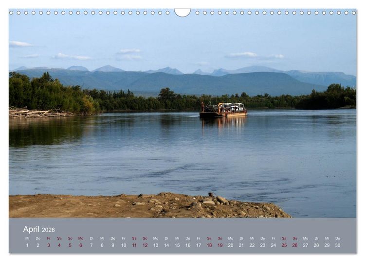 Produktbild: Kamtschatka - Vulkane, Asche, Eis (Wandkalender 2026 DIN A3 quer), CALVENDO Monatskalender
