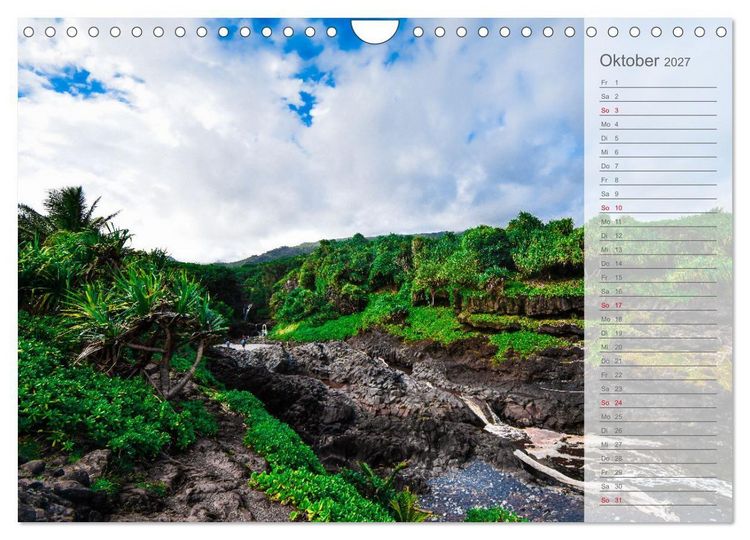Produktbild: Malerisches Hawaii (Wandkalender 2027 DIN A4 quer), CALVENDO Monatskalender