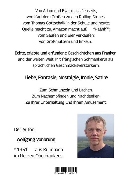 Produktbild: Franken sitzt gen&uuml;sslich auf der Zeit und die dreht ihre Runden auf dem Karussell Oberfranken Kulmbach Weismain Kasendorf Mainroth Kelten