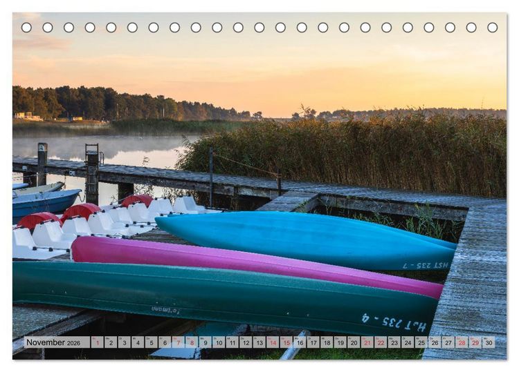 Produktbild: Fischland-Dar&szlig;-Zingst 2026 Impressionen einer Halbinsel (Tischkalender 2026 DIN A5 quer), CALVENDO Monatskalender