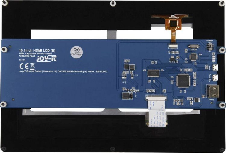 Produktbild: Joy-it LCD10 V2 Touchscreen-Modul 25.7 cm (10.1 Zoll) 1280 x 800 Pixel Passend f&uuml;r (Entwicklungskits): Raspberry Pi&reg;