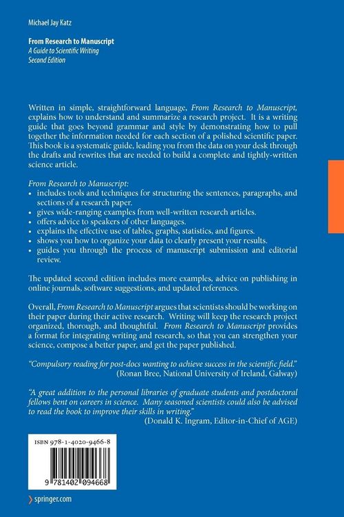 Produktbild: From Research to Manuscript