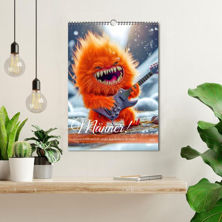 Produktbild: M&auml;nner! - Welche Leidenschaft weckt das Monster in ihnen (Wandkalender 2026 DIN A3 hoch), CALVENDO Monatskalender