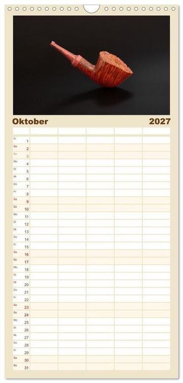 Produktbild: Familienplaner 2027 - Pfeifenwelten mit 5 Spalten (Wandkalender, 21 x 45 cm) CALVENDO