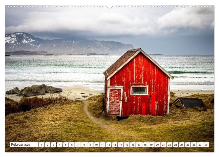 Produktbild: Lofoten - Eine Reise durch Nordnorwegen (Wandkalender 2026 DIN A2 quer), CALVENDO Monatskalender