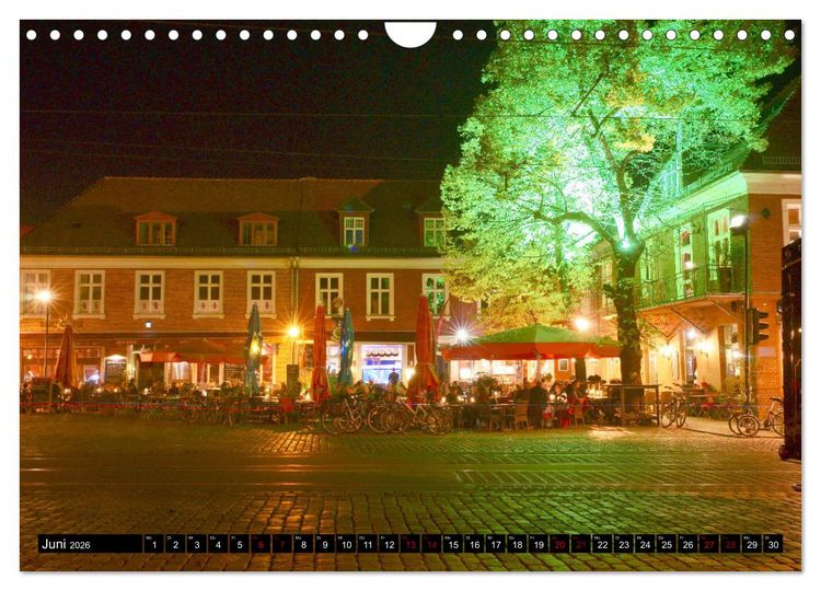 Produktbild: Potsdam zwischen Nacht und blauer Stunde (Wandkalender 2026 DIN A4 quer), CALVENDO Monatskalender