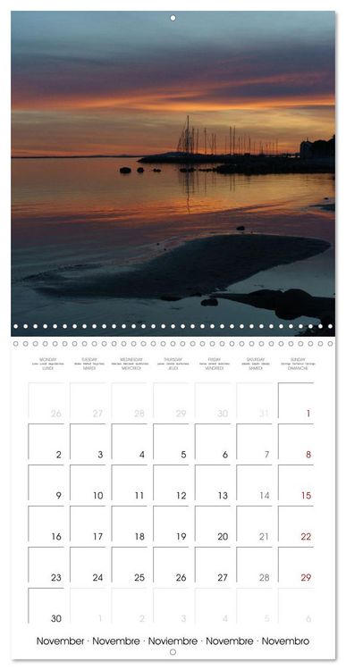 Produktbild: M&eacute;diterran&eacute;e - L'&eacute;tang de Thau (Calendrier mural carr&eacute; 2026 30x30 cm) Calendrier double avec une page pour vos prises de notes