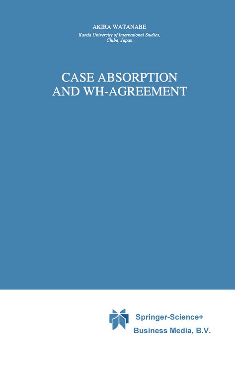 Produktbild: Case Absorption and WH-Agreement