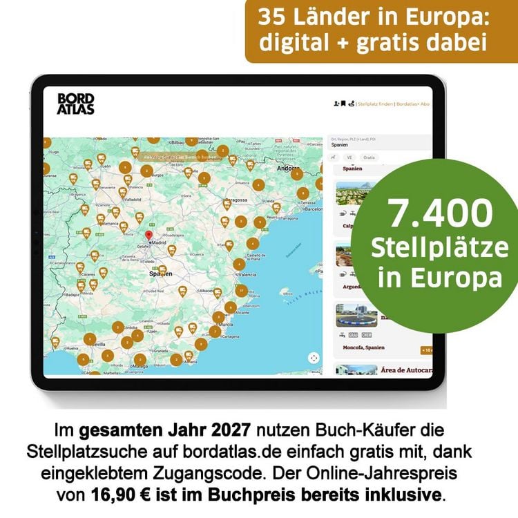Produktbild: Bordatlas Stellplatzf&uuml;hrer 2027