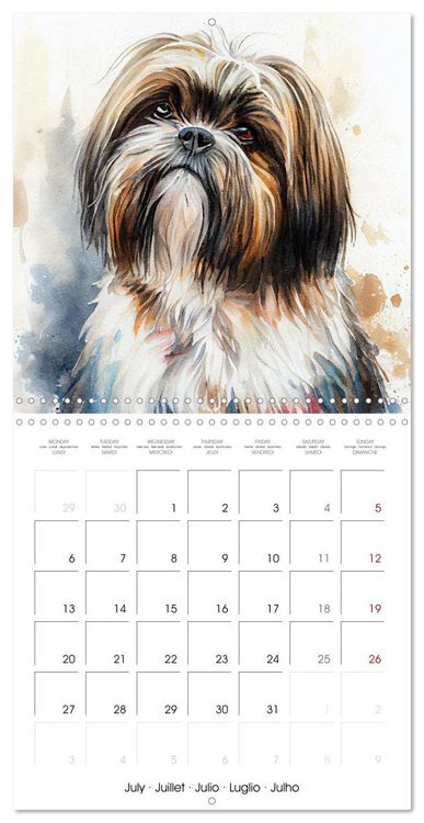 Produktbild: Artistic Dog Breeds (Wall Calendar 2026 12 &times; 12 Inch) CALVENDO 12 Month Wall Calendar