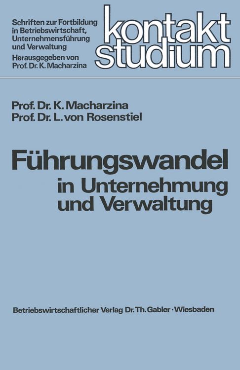 Produktbild: F&uuml;hrungswandel in Unternehmung und Verwaltung